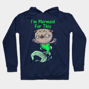 Cat as a Mermaid Siamese Cat fish Hoodie